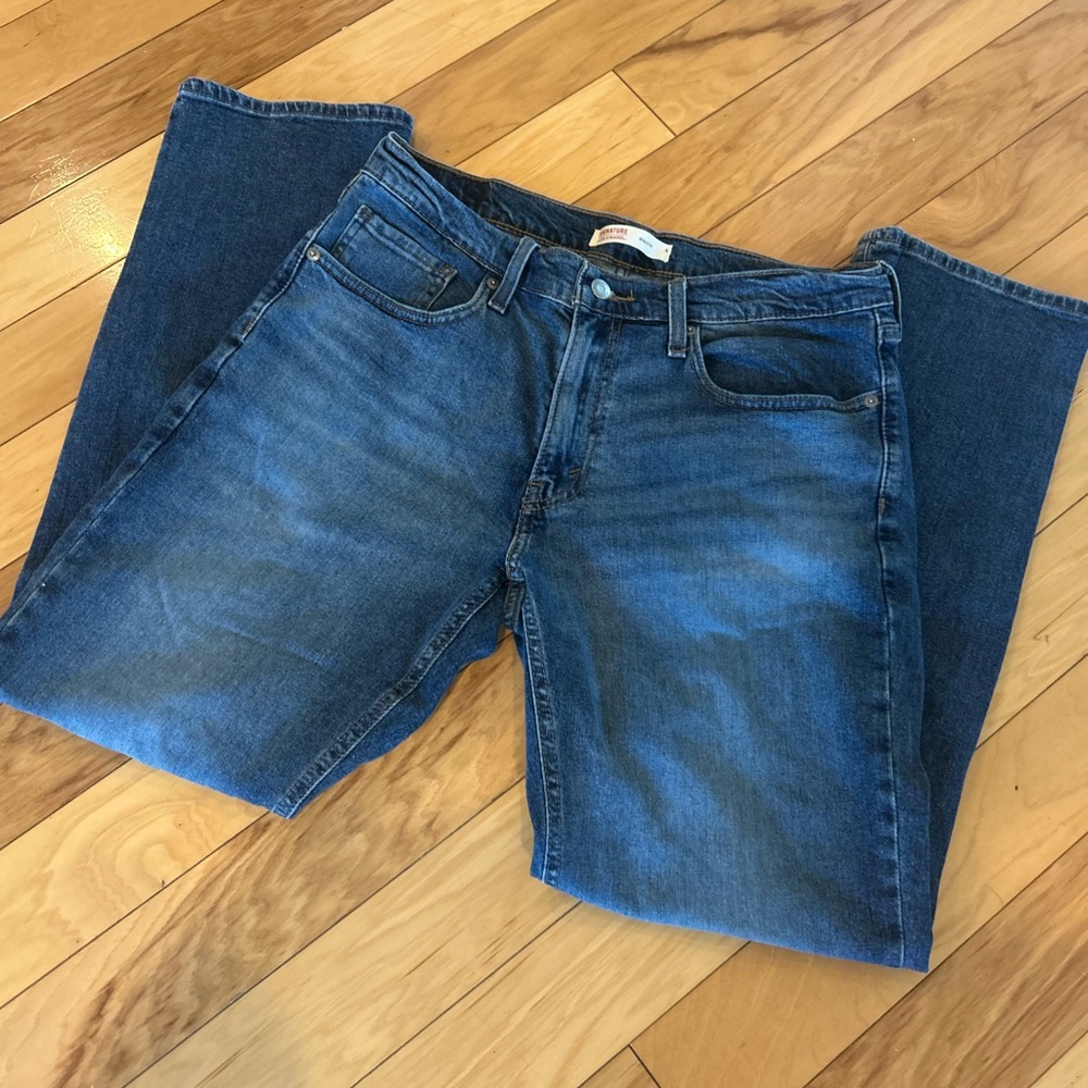 Levi Strauss Signature Mens Jeans Athletic Fit - Picture 3 of 12